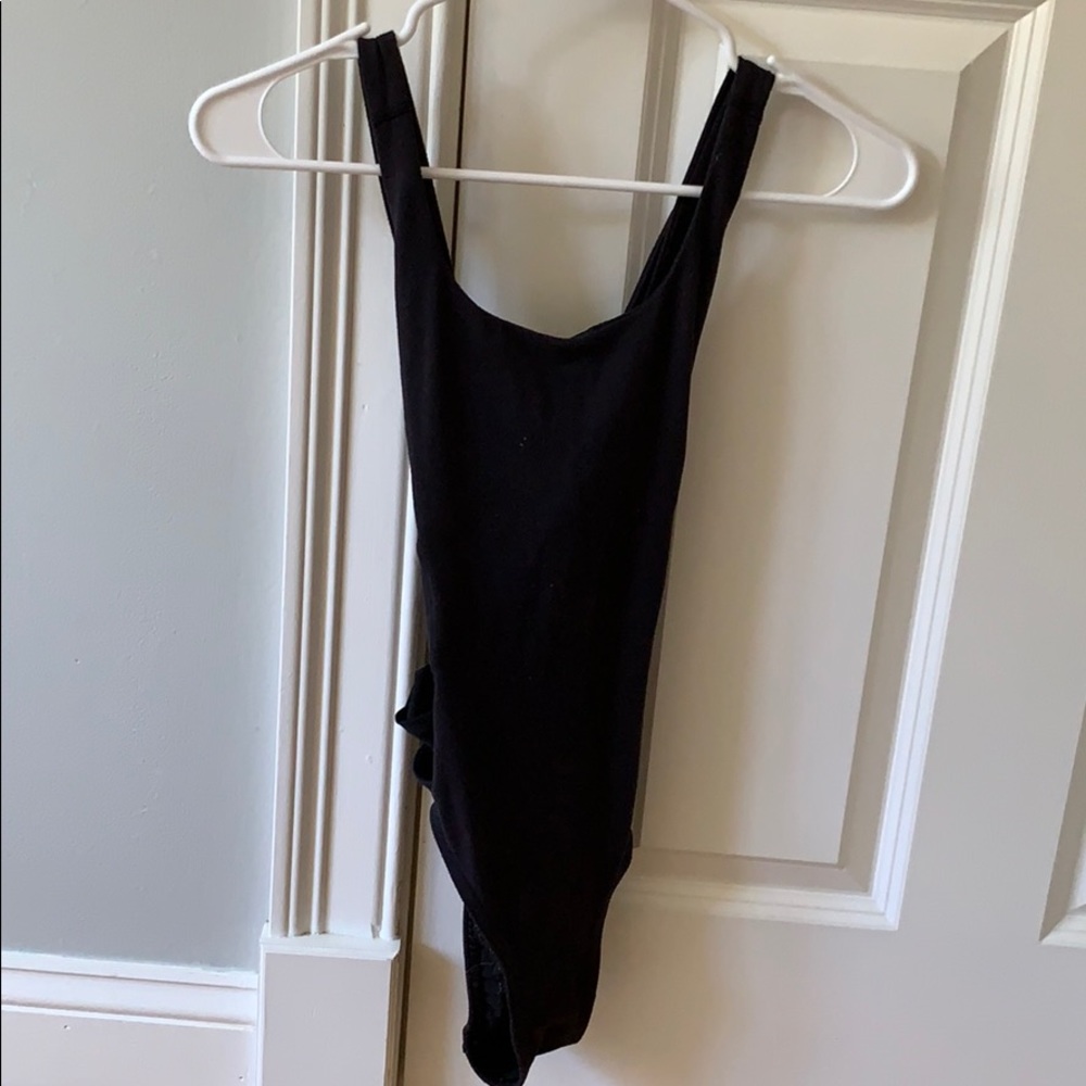 black leotard